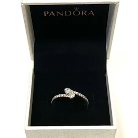 Genuine Pandora P2 S925 ALE 58 Silver Cubic Zirconia Two Sparkling Hearts