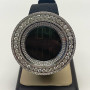 Men's GUCCI 114-2 Digital Watch Custom White Diamonds Bezel