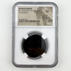 ROMAN EMPIRE Severus Alexander (AD 222-235) AE Sestertius – NGC VF