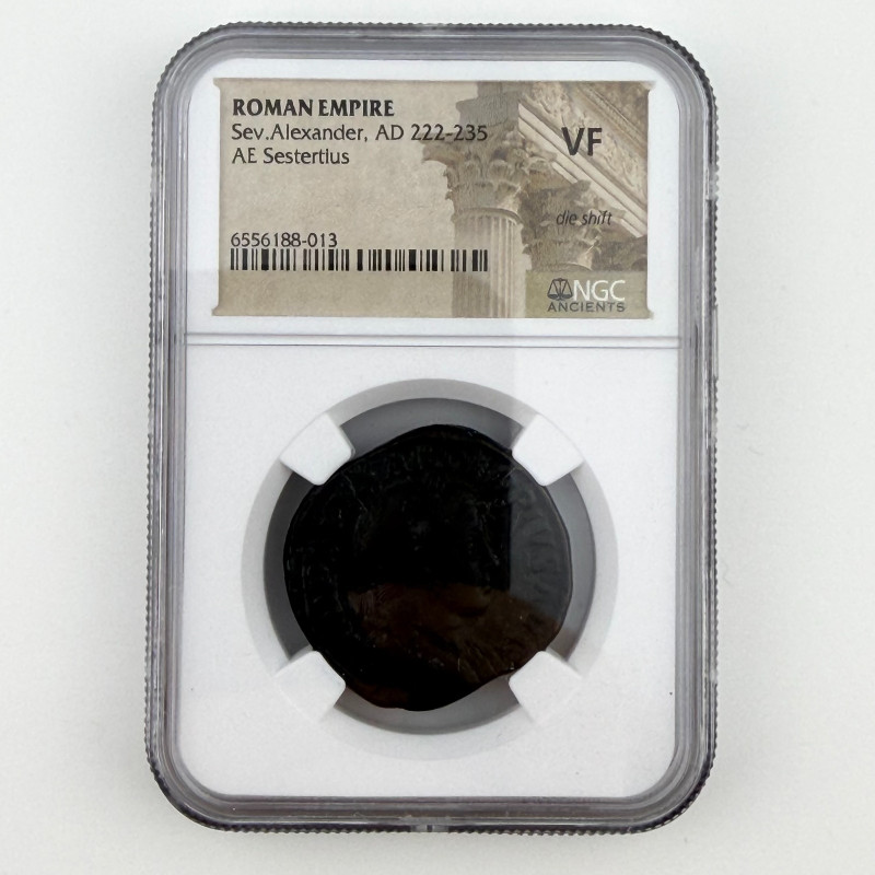 ROMAN EMPIRE Severus Alexander (AD 222-235) AE Sestertius – NGC VF