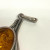 Silver Vintage Real Amber Modernist Pendant