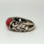 Vintage Tag Sterling Silver Red Coral ring, sz 7.0