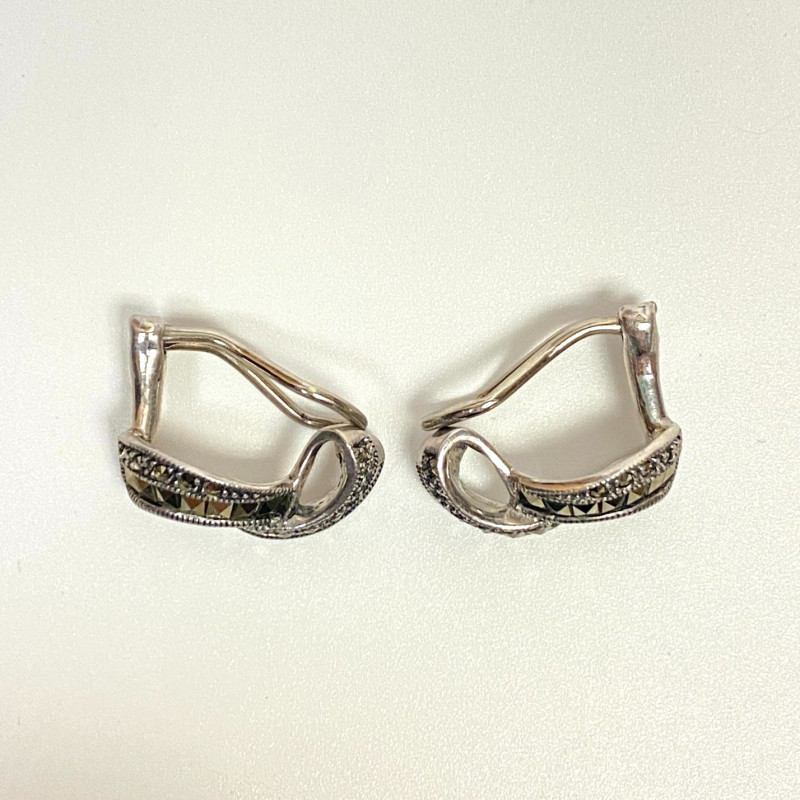 Vintage Judith Jack Sterling Silver Marcasite Earrings Vintage Judith Jack Sterling Silver Marcasite Earrings