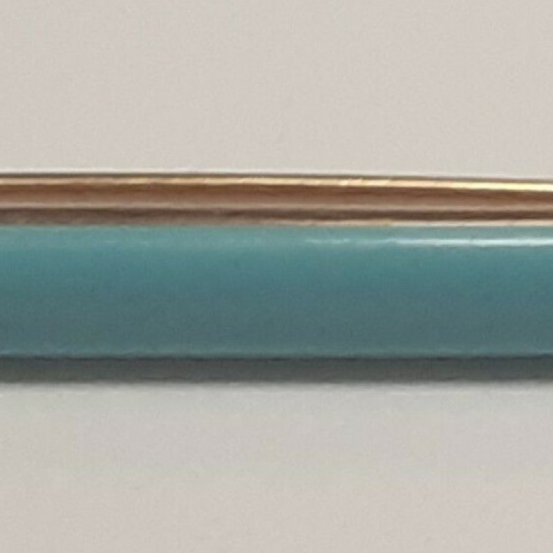 Vintage 14K  Turquise Brooch Pin 