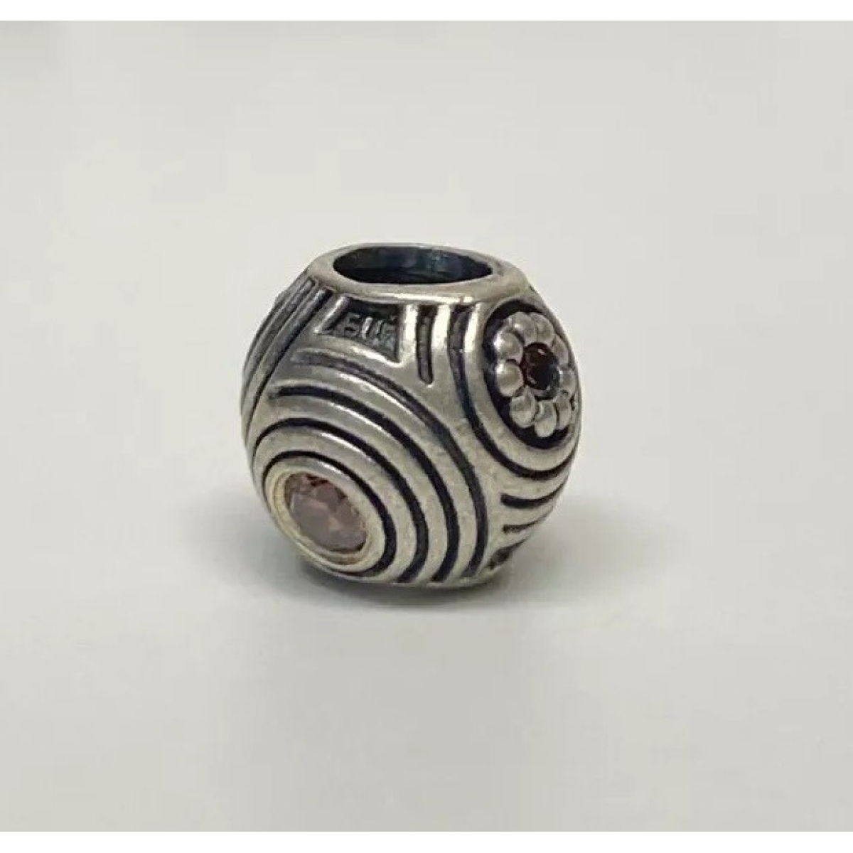 PANDORA HYPNOTIC BROWN CZ CHARM STERLING SILVER CHARM 925 ALE 790432CZB