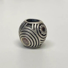 PANDORA HYPNOTIC BROWN CZ CHARM STERLING SILVER CHARM 925 ALE 790432CZB