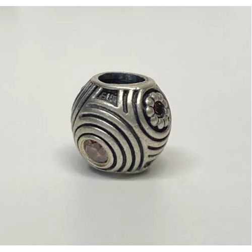 PANDORA HYPNOTIC BROWN CZ CHARM STERLING SILVER CHARM 925 ALE 790432CZB