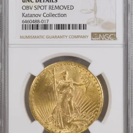 1927 US Gold $20 Saint-Gaudens Double Eagle NGC UNC DETAILS