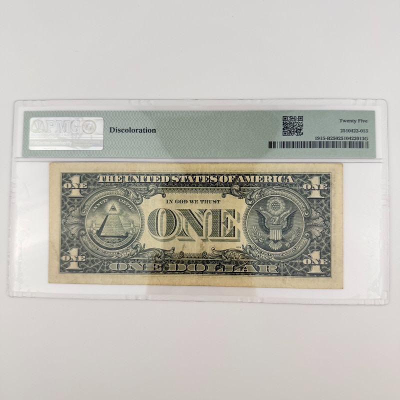 1988A $1 FRN New York Fr. 1915-B BU Block PMG 25 Villalpando/Brady B59649264U