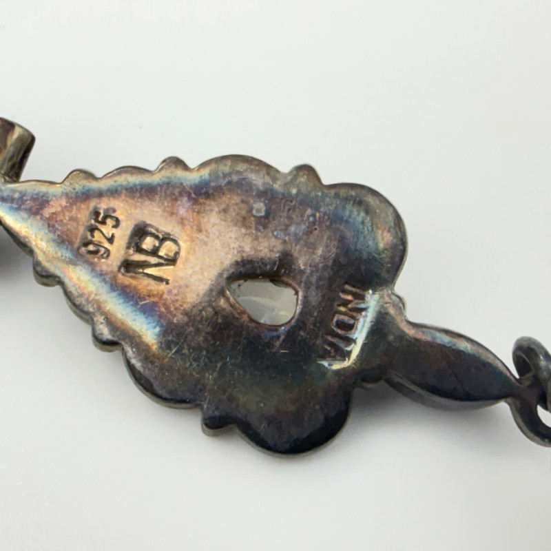 Nicky Butler India Sterling Silver 925 Moonstone & Garnet Dangle Earrings