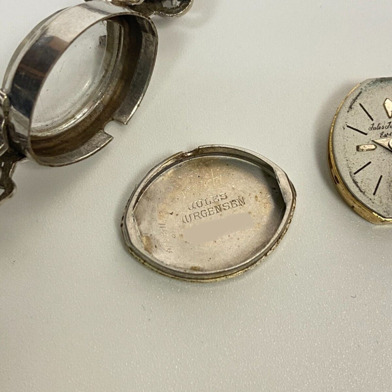 Vintage Jules Jurgensen Ladies 14K White Gold And Diamonds Vintage Jules Jurgensen Ladies 14K White Gold And Diamonds