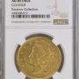 1871-S $20 Liberty Head Gold Double Eagle NGC AU DETAILS