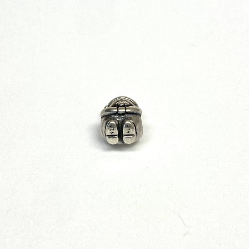 Sterling Silver Little Boy with flower Symbol Screw-on Bead for Charm Bracelets