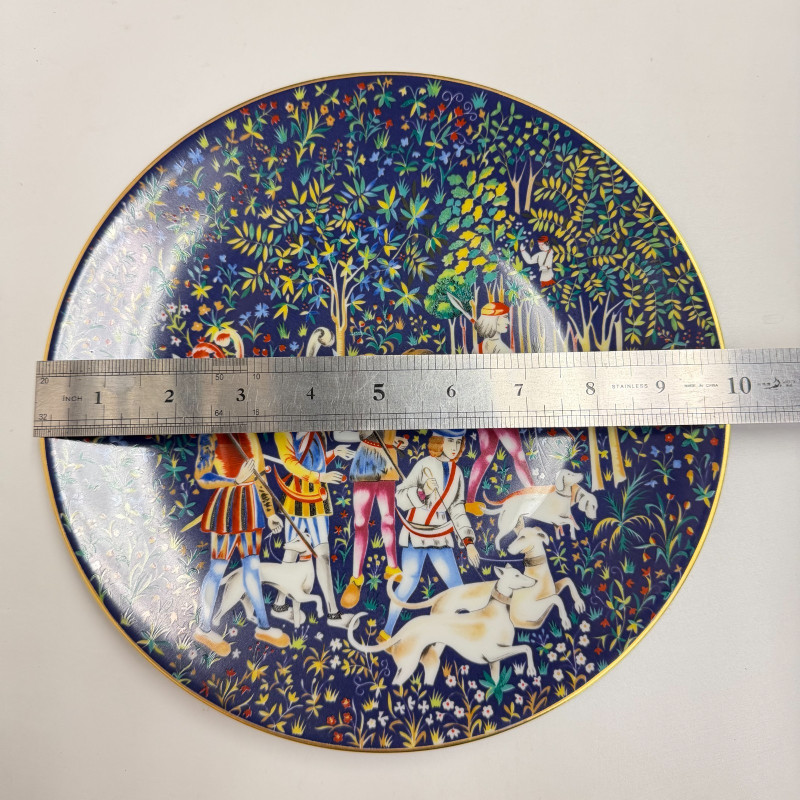 Limited Plate Haviland & C. Parlon La Chasse à la Licorne Unicorn Hunt 1972 #2