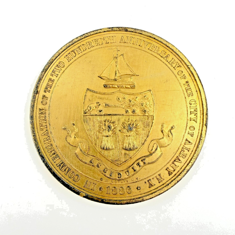 Albany, New York 1886 200th Anniversary Commemorative Medal by George H. Lovett