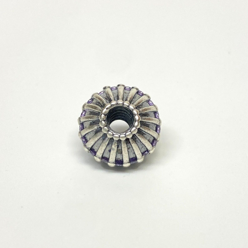 Authentic Pandora Silver Large Purple CZ Show Stopper XL Bead SPECIAL! Authentic Pandora Silver Large Purple CZ Show Stopper XL Bead SPECIAL!
