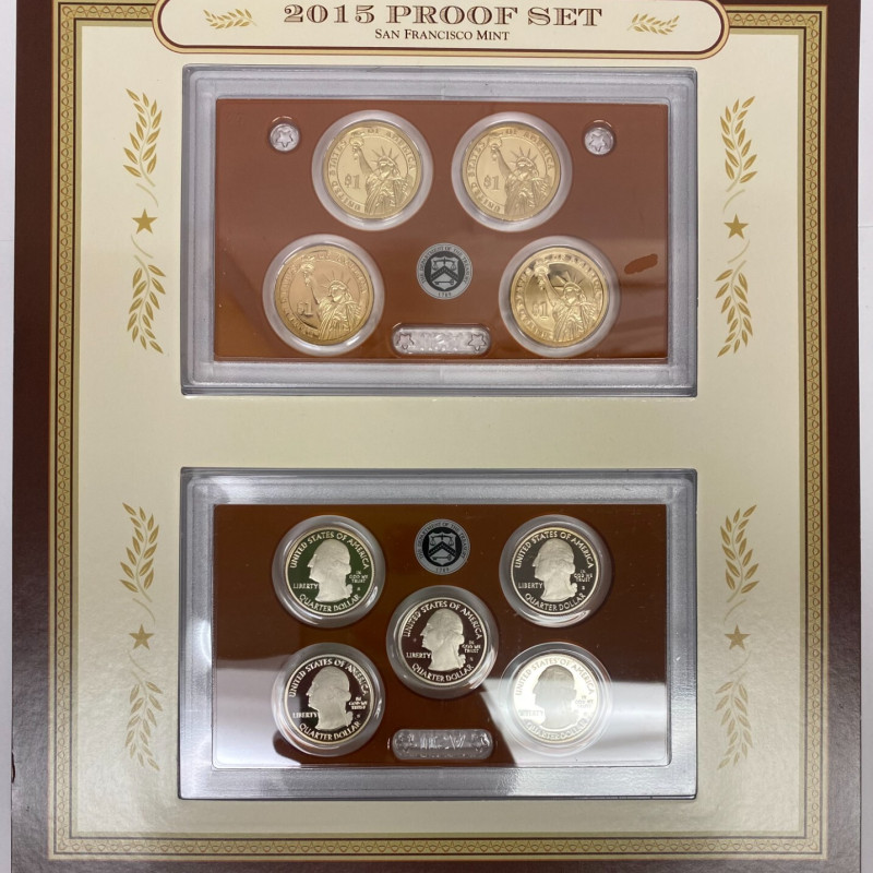 2015 Proof Set San Francisco Mint 9 pc Coins