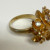 Silver 925 Dipped Gold Ring With White Sapphire Size 7.75 Silver 925 Dipped Gold Ring With White Sapphire Size 7.75