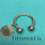 Vintage Tiffany & Co. Sterling Silver Key Chain Ring Round Charm No Box Pouch Vintage Tiffany & Co. Sterling Silver Key Chain Ring Round Charm No Box Pouch