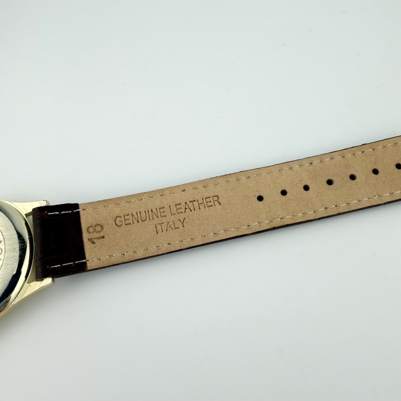 Vintage Genova Swiss Antimagnetic Mechanical Watch Silver Tone Working