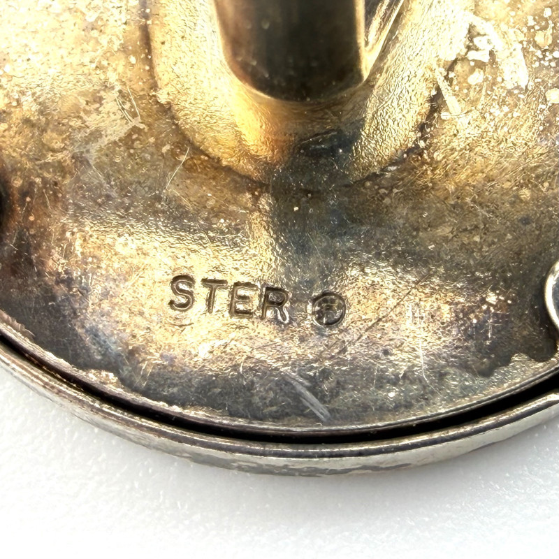 Vintage 1941 Mercury Dime Cufflinks Sterling Silver Bezel WWII Era