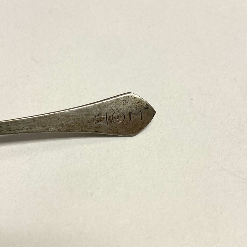 Vintage Sterling Silver  Engraved L.G.B Miniture Spoon Brooch