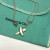 Tiffany & Co. Paloma Picasso Top Cross Kiss Necklace Silver 925