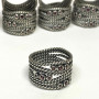 Designer Pandora Sterling Silver Hidden Romance Rhodolite Wrap Ring, Size 7