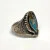 Vintage Stainless Steel Size 11 Eagle Inlay Ring