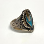Vintage Stainless Steel Size 11 Eagle Inlay Ring