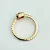 Pandora Timeless Elegance Square Sparkle Halo Ring Gold Plated Clear Stone CZ