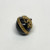 Antique Sterling Silver & And Black Colored Enamel Egg With Red Stone Penda