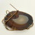 Brooch/Pendant Agate in 14 Kt Yellow Gold
