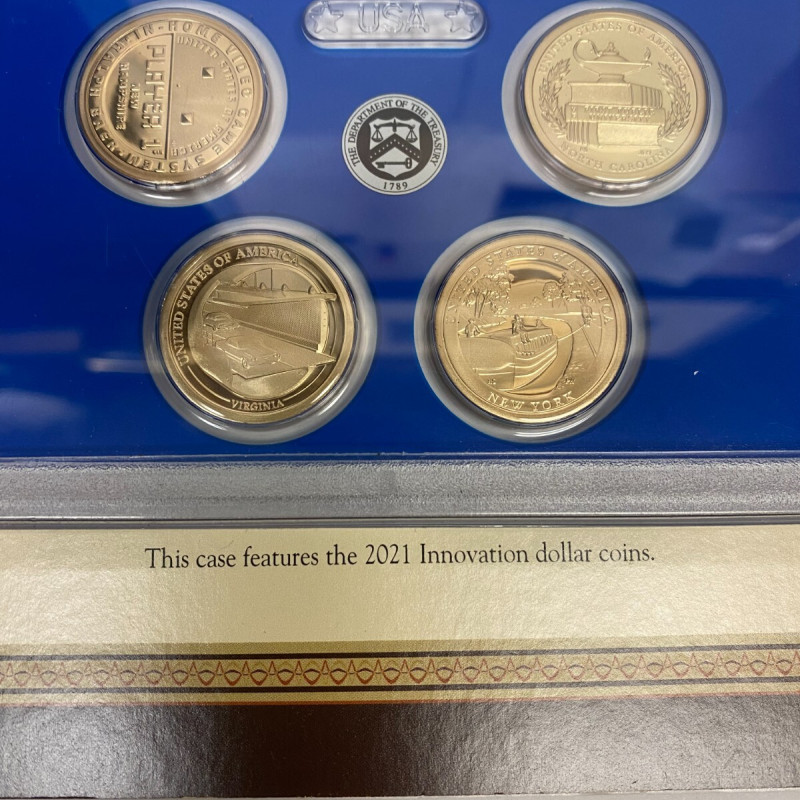 2021 San Francisco Mint Proof Set with General George Washington Stamp
