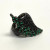 Sterling Silver Black Onyx and Green Emerald Ring Sterling Silver Black Onyx and Green Emerald Ring