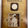 1898 Morgan Silver Dollar Legends of the West with "Nellie Cashman" Stamp