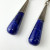 Sterling Silver Lapis Lazuli Bead Vintage Dangle Pierced Earrings