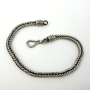 925 Sterling Silver Bracelet Men Women 4mm Braided Wheat Link Chain 7.7 in