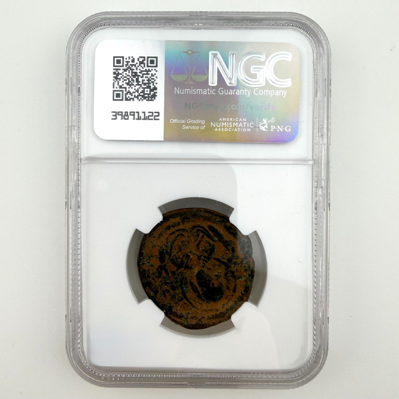 BYZANTINE EMPIRE Anonymous Issue AE Follis (Class G) Christ bust/Virgin