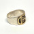 925 Sterling Silver And Gold Decorative Star of David Men's Ring 925 Sterling Silver And Gold Decorative Star of David Men's Ring