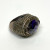Vintage Sterling Silver Amethyst & Marcasite Ring