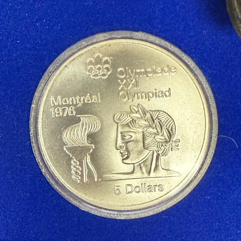 1976 Montreal Olympics Series II Olympic Motifs 4-Coin Sterling Silver Set Canad