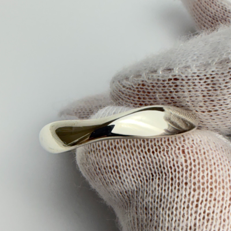 Pandora Liquid Silver Flow Size 8.5 Sterling Silver 925 Ring Retired Signed ALE