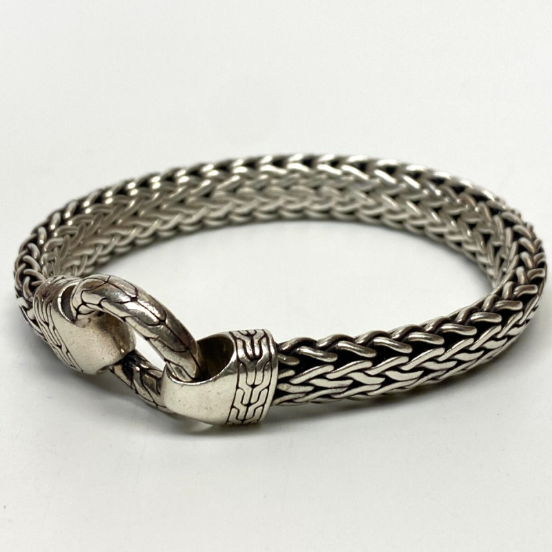 John Hardy Classic Chain Ring Clasp 11 mm, 8.25 in Sterling Silver 925 Bracelet John Hardy Classic Chain Ring Clasp 11 mm, 8.25 in Sterling Silver 925 Bracelet