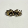  18K Judith Ripka  Designed With Sterling Silver  925 & Gemstone Earrings