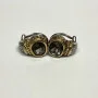  18K Judith Ripka  Designed With Sterling Silver  925 & Gemstone Earrings