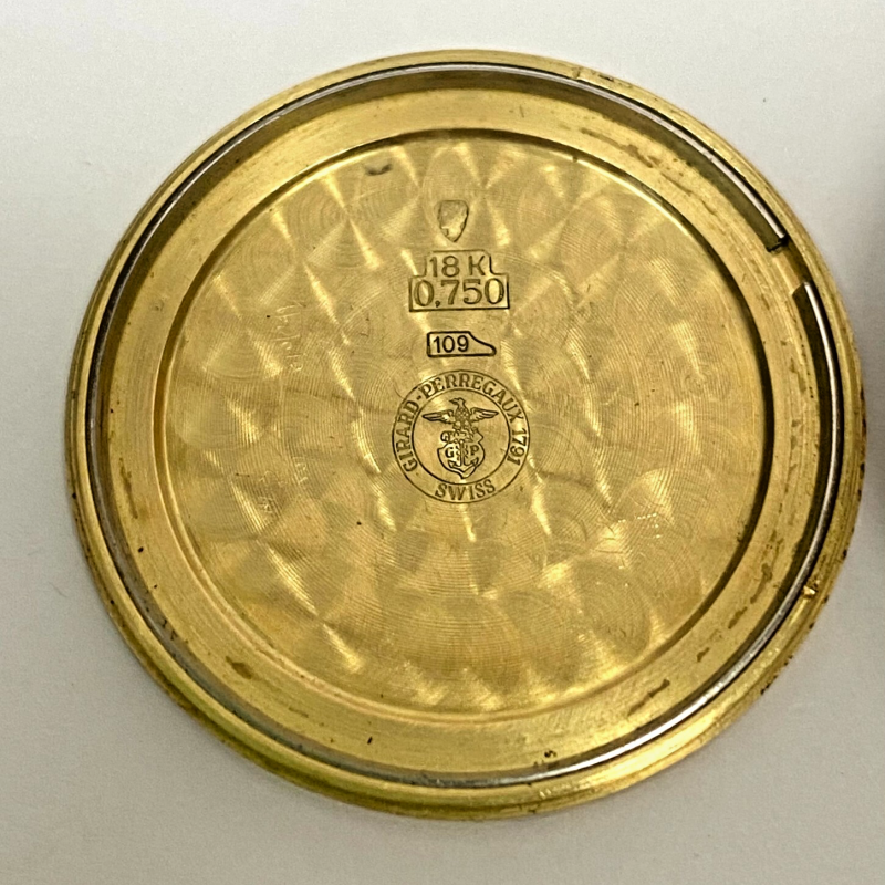 Vintage Girard-Perregaux Mens Watch 18K Solid Gold Chronometer