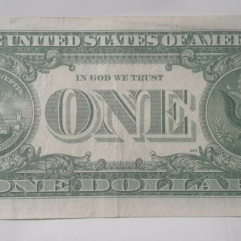 1957 One Dollar Bill Silver Certificate Average Circulated Blue Seal VG-AU 1957 One Dollar Bill Silver Certificate Average Circulated Blue Seal VG-AU