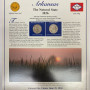 2003 Arkansas State Quarter P&D Postal Society Stamped Commemorative Page