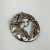 Vintage Large Cut Out Art Nouveau Woman Cameo Sterling Silver Pendant Pin
